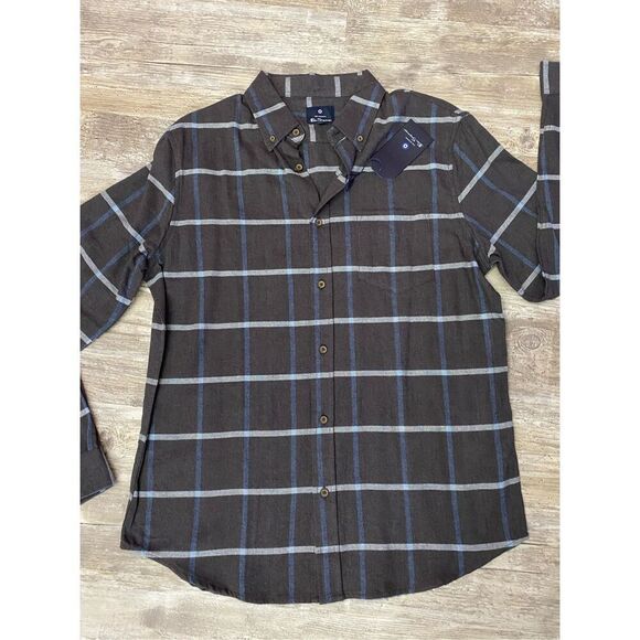 Ben Sherman Button Up Down Long Sleeve Dress Shirt Mens Size Medium - Picture 2 of 5